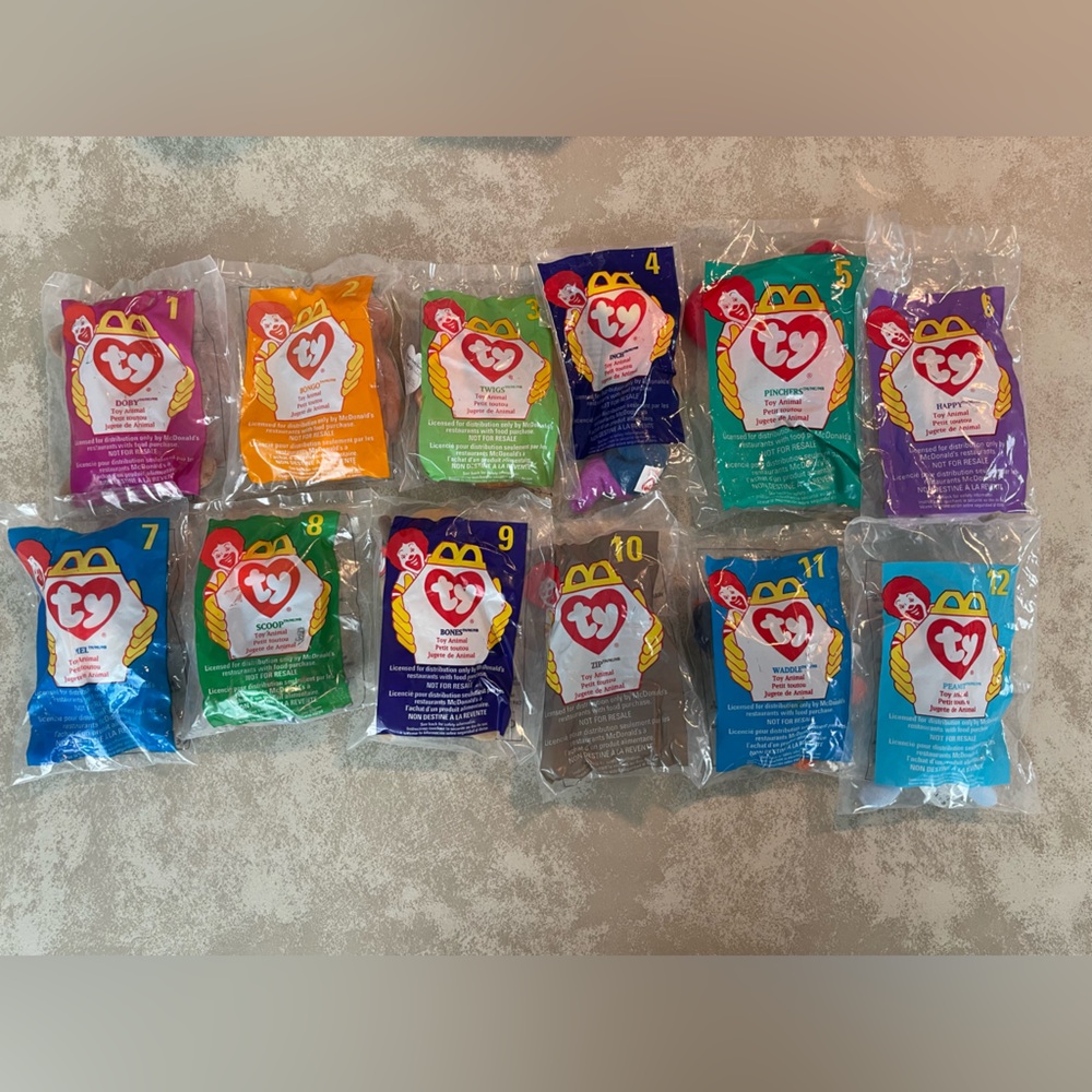 1998 McDonald Teenie Beanie Collection - Brand new & sealed